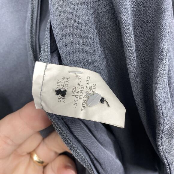 Helmut Lang Gray Roll-Up Sleeve Crepe Blazer Size 0 Minimalist Workwear - Picture 7 of 9